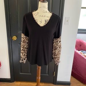 DEMOCRACY - Long Sleeve - V Neck Top